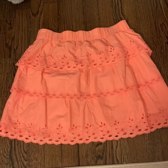 J Crew Mini Skirt Coral - Picture 3 of 3